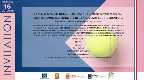 Deux nouveaux courts couverts !